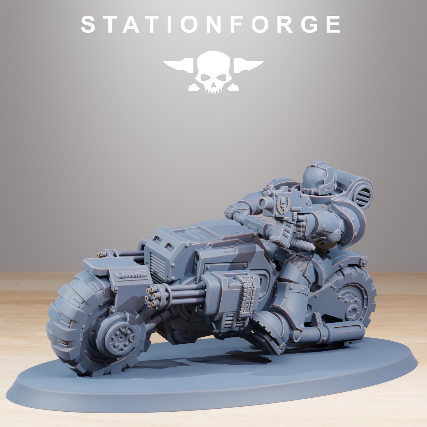 Socratis Bikers, Modular Sci-Fi Marine warriors by STATIONFORGE, Grimdark Wargames Proxy