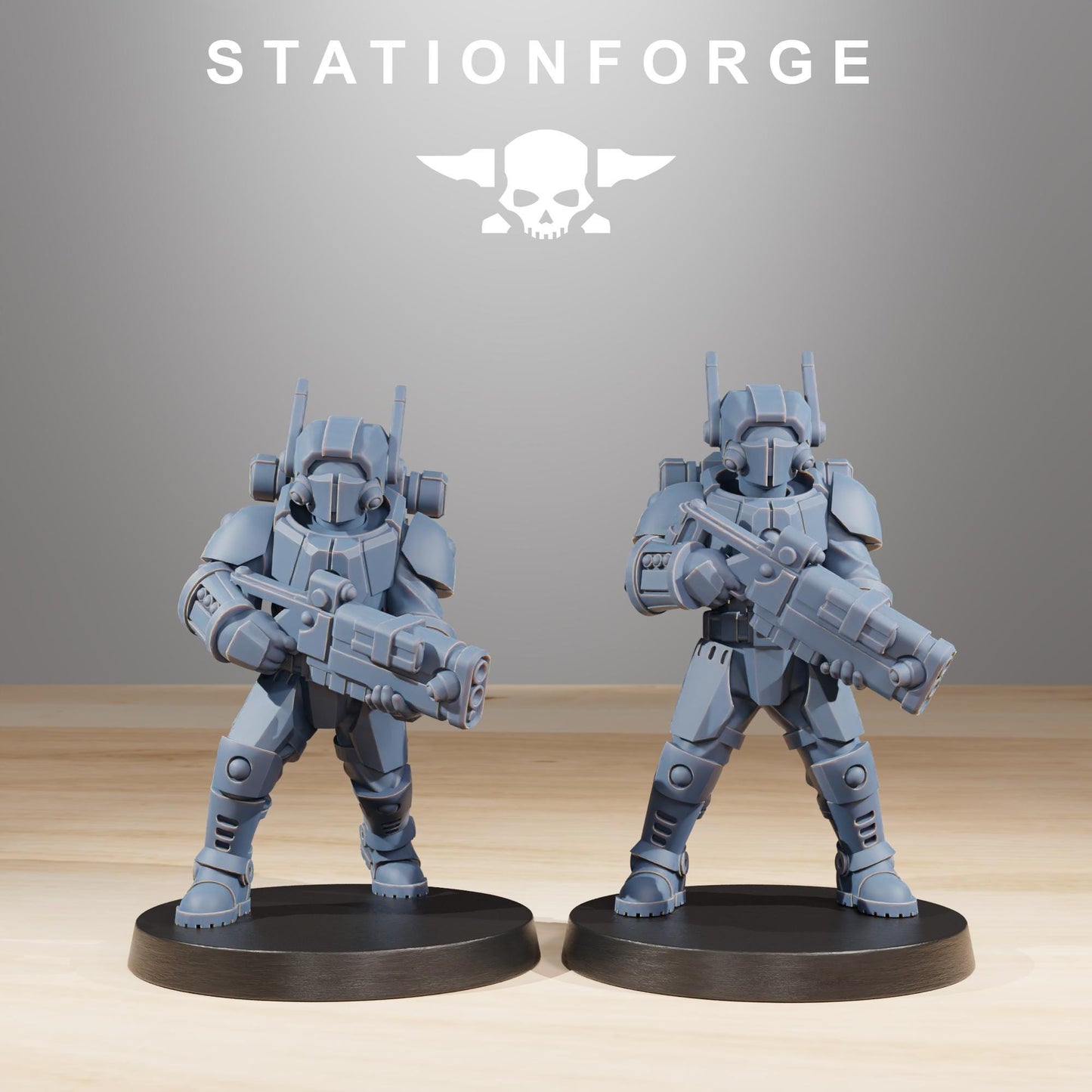 Tarion Clone Infantry, Communitarian Alien Infantry, Sci-Fi Wargames Miniatures by STATIONFORGE