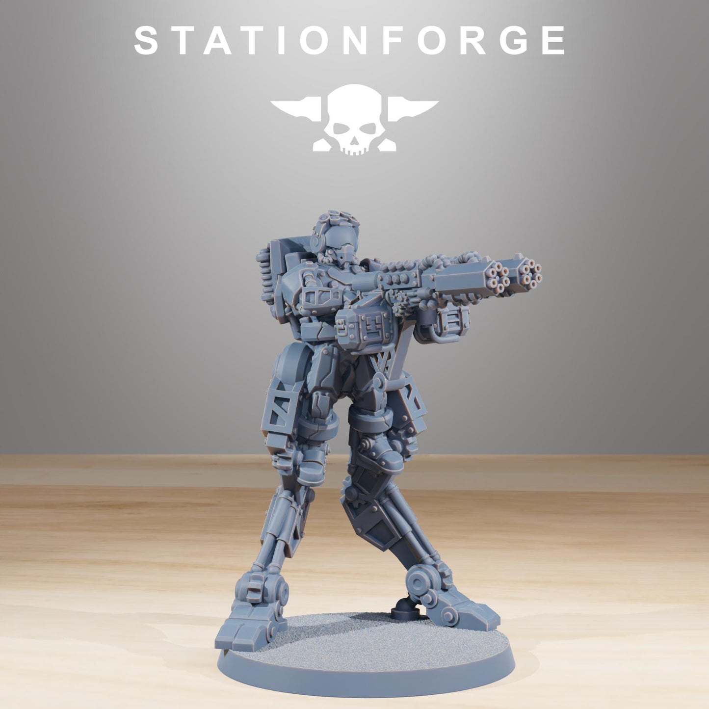 Scavenger Wayfarer 2, Space Techno-bots, modular Sci-Fi warriors by STATIONFORGE, Sci-Fi Wargames Cyber-themed Grimdark miniatures