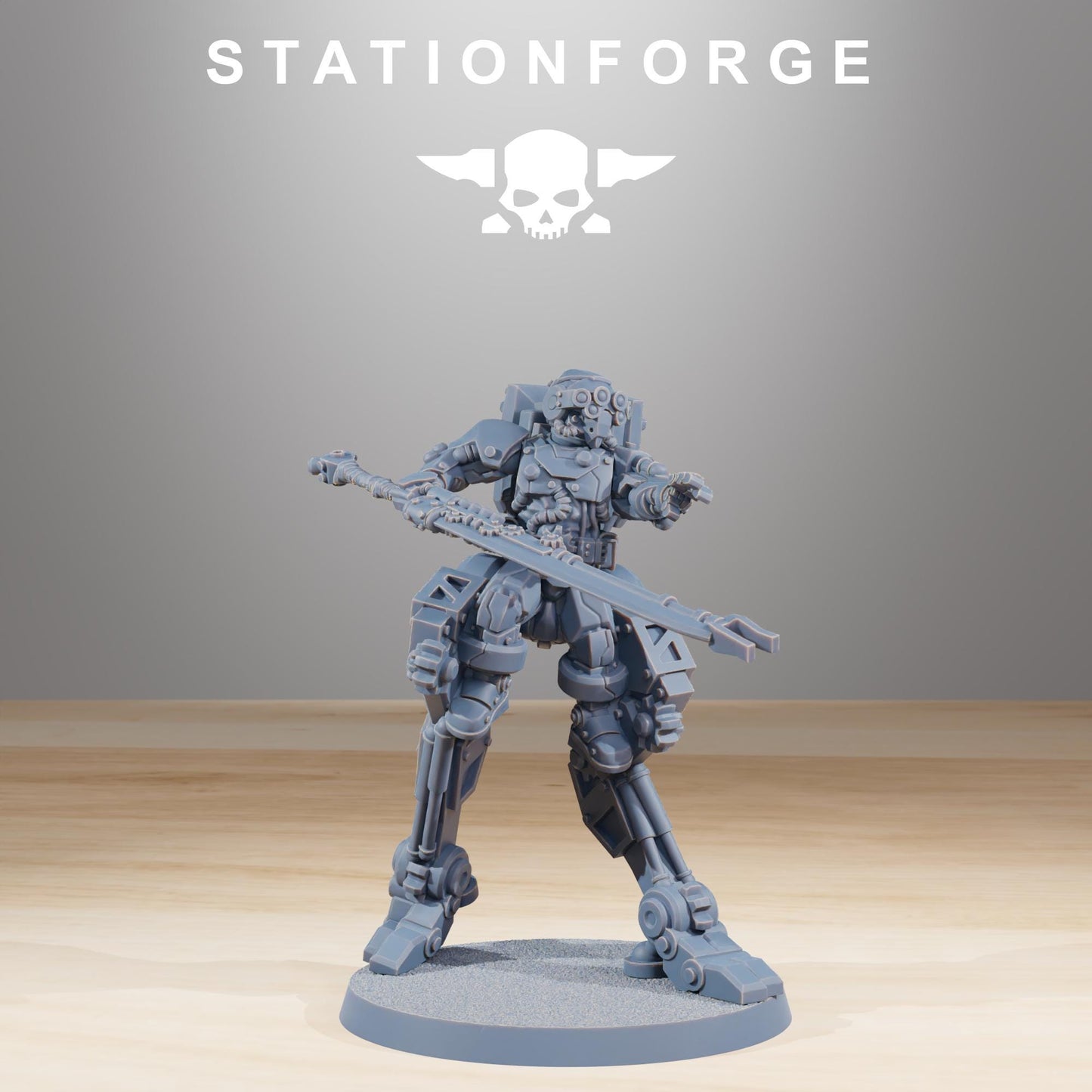 Scavenger Wayfarer 2, Space Techno-bots, modular Sci-Fi warriors by STATIONFORGE, Sci-Fi Wargames Cyber-themed Grimdark miniatures
