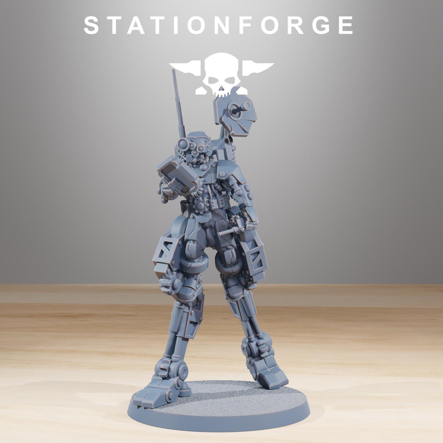 Scavenger Wayfarer 2, Space Techno-bots, modular Sci-Fi warriors by STATIONFORGE, Sci-Fi Wargames Cyber-themed Grimdark miniatures