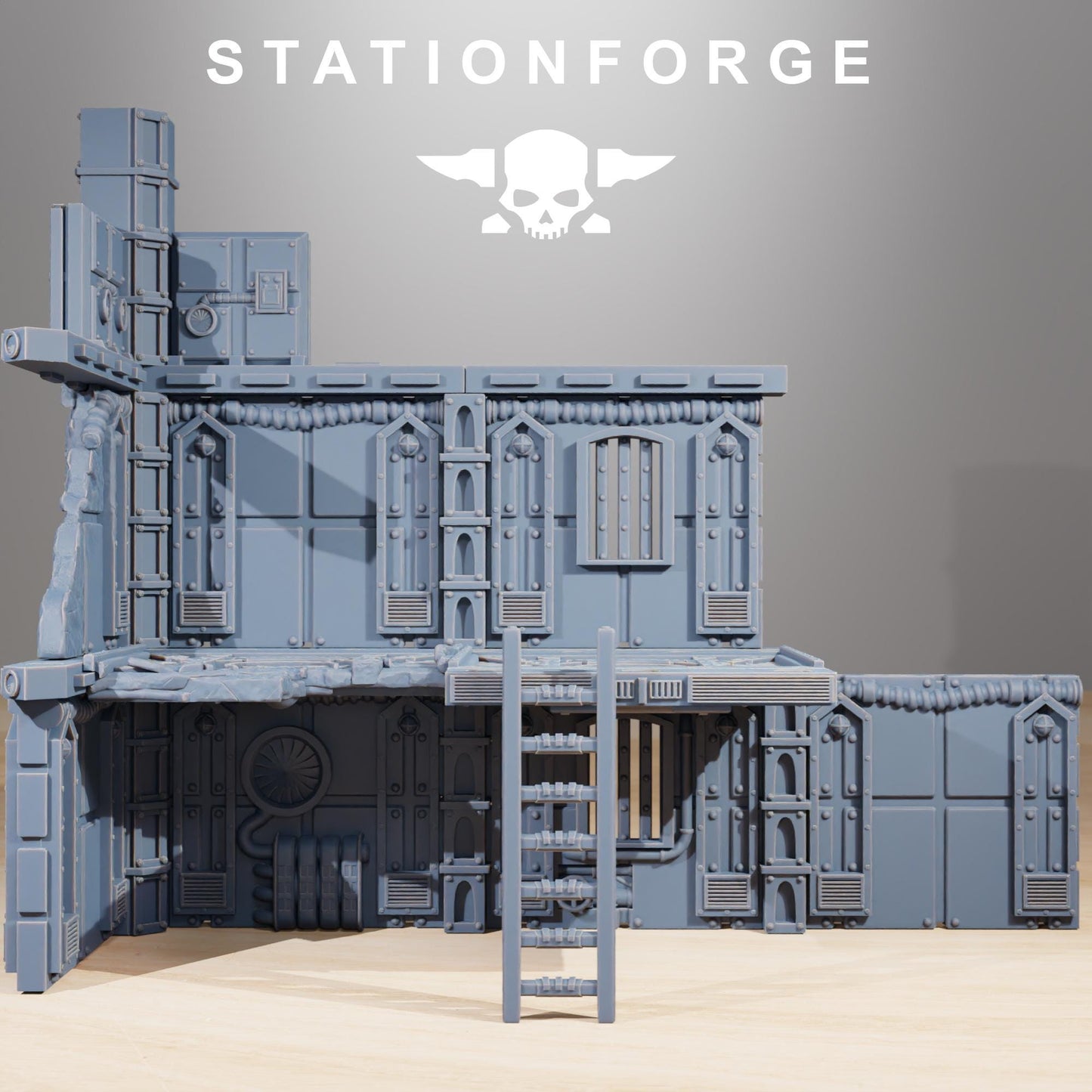 Scavenger Factory Terrain by STATIONFORGE,  Trench Warfare Terrain, Perfect for Wargames