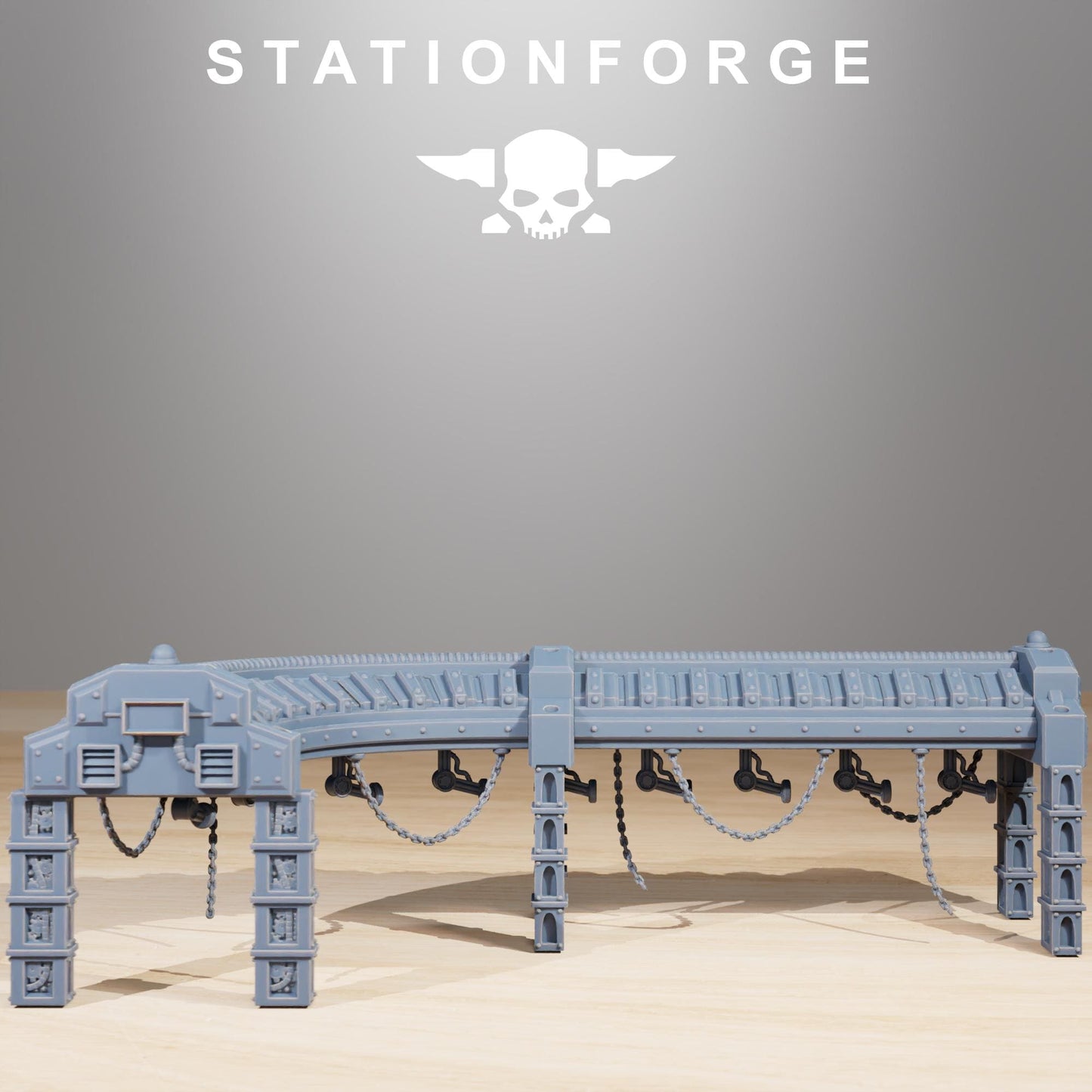 STATIONFORGE Scavenger Factory Terrain, Resin Wargame Terrain
