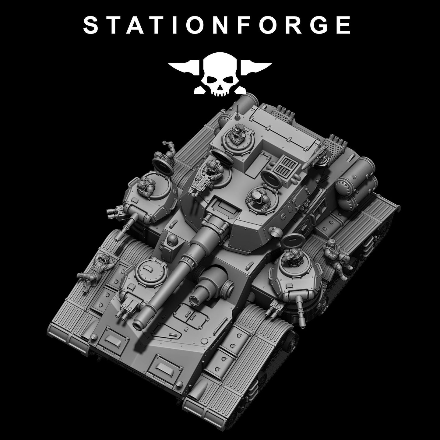GrimGuard Monolith - GrimGuard Heavy Tank, Sci-Fi Space Guard Soldiers by STATIONFORGE