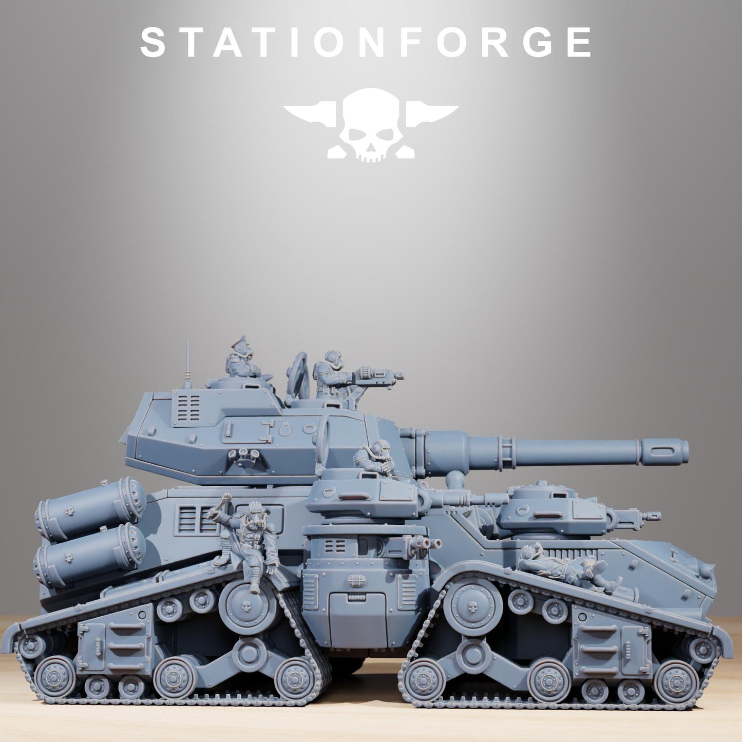 GrimGuard Monolith - GrimGuard Heavy Tank, Sci-Fi Space Guard Soldiers by STATIONFORGE