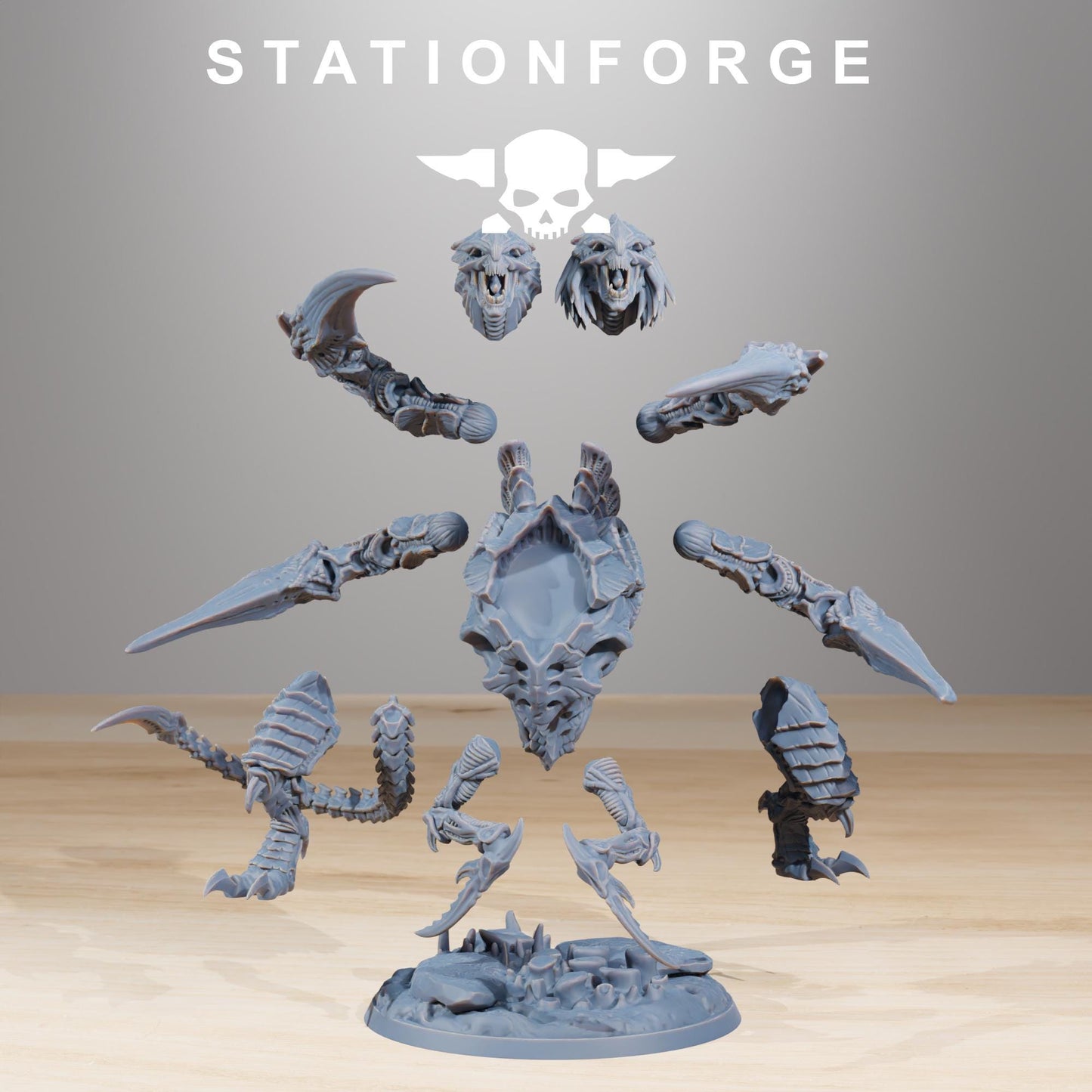 Xenarid Ravage Howler - Xenarid Alien Bugs - Sci-Fi Grimdark Bug aliens by STATIONFORGE