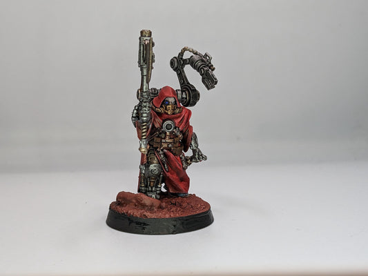 Scavenger Commander, Space Techno-bots, modular Sci-Fi warriors by STATIONFORGE, Sci-Fi Wargames Cyber-themed Grimdark miniatures