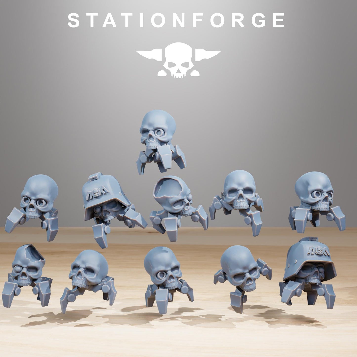 Pythonicus Swarm Spawner, Space Techno-bots, modular Sci-Fi warriors by STATIONFORGE, Sci-Fi Wargames Cyber-themed Grimdark miniatures