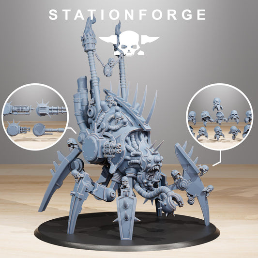 Pythonicus Swarm Spawner, Space Techno-bots, modular Sci-Fi warriors by STATIONFORGE, Sci-Fi Wargames Cyber-themed Grimdark miniatures