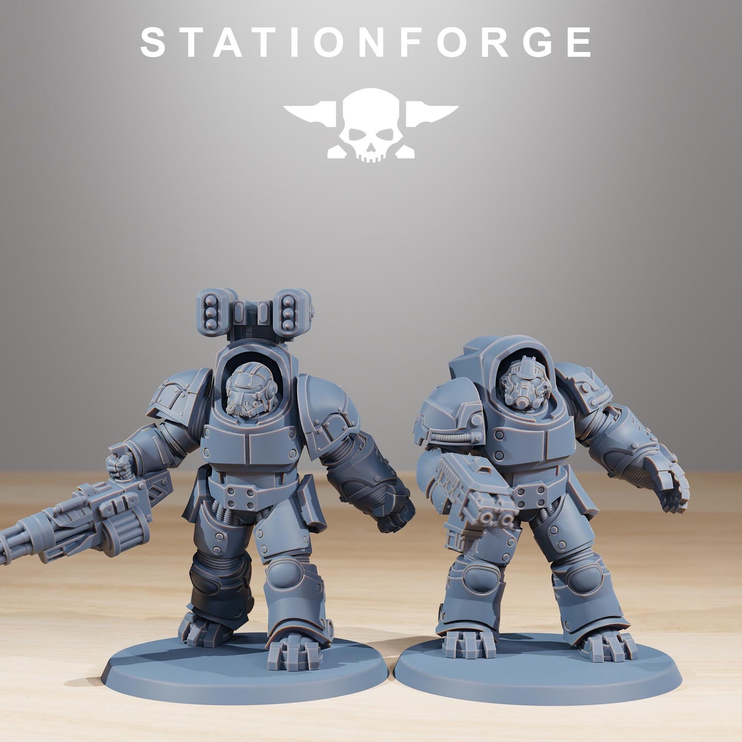 Socratis Vanguard, Modular Sci-Fi Marine warriors by STATIONFORGE, Grimdark Wargames Proxy