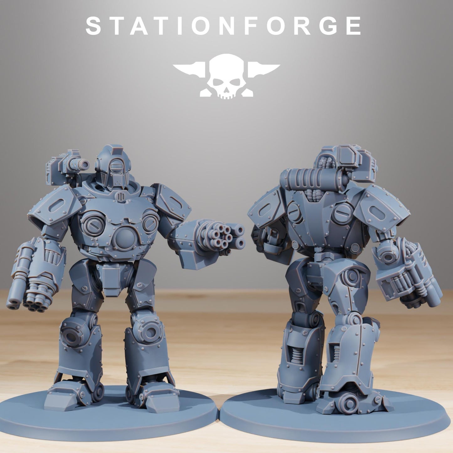 Scavenger Droitex Mk3, Mechanical Robot Infantry, Sci-Fi Wargames Miniatures by STATIONFORGE