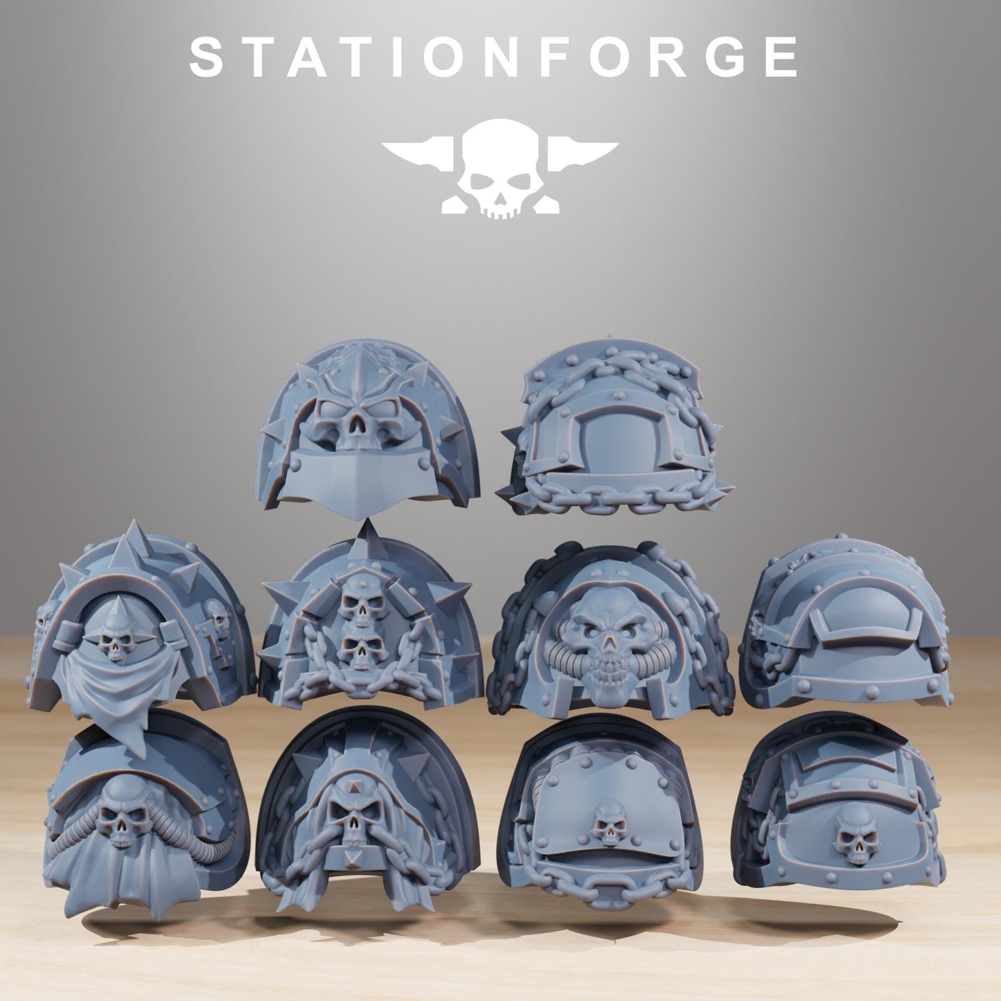 Socratis Crusaders, Modular Sci-Fi Marine warriors by STATIONFORGE, Grimdark Wargames Proxy