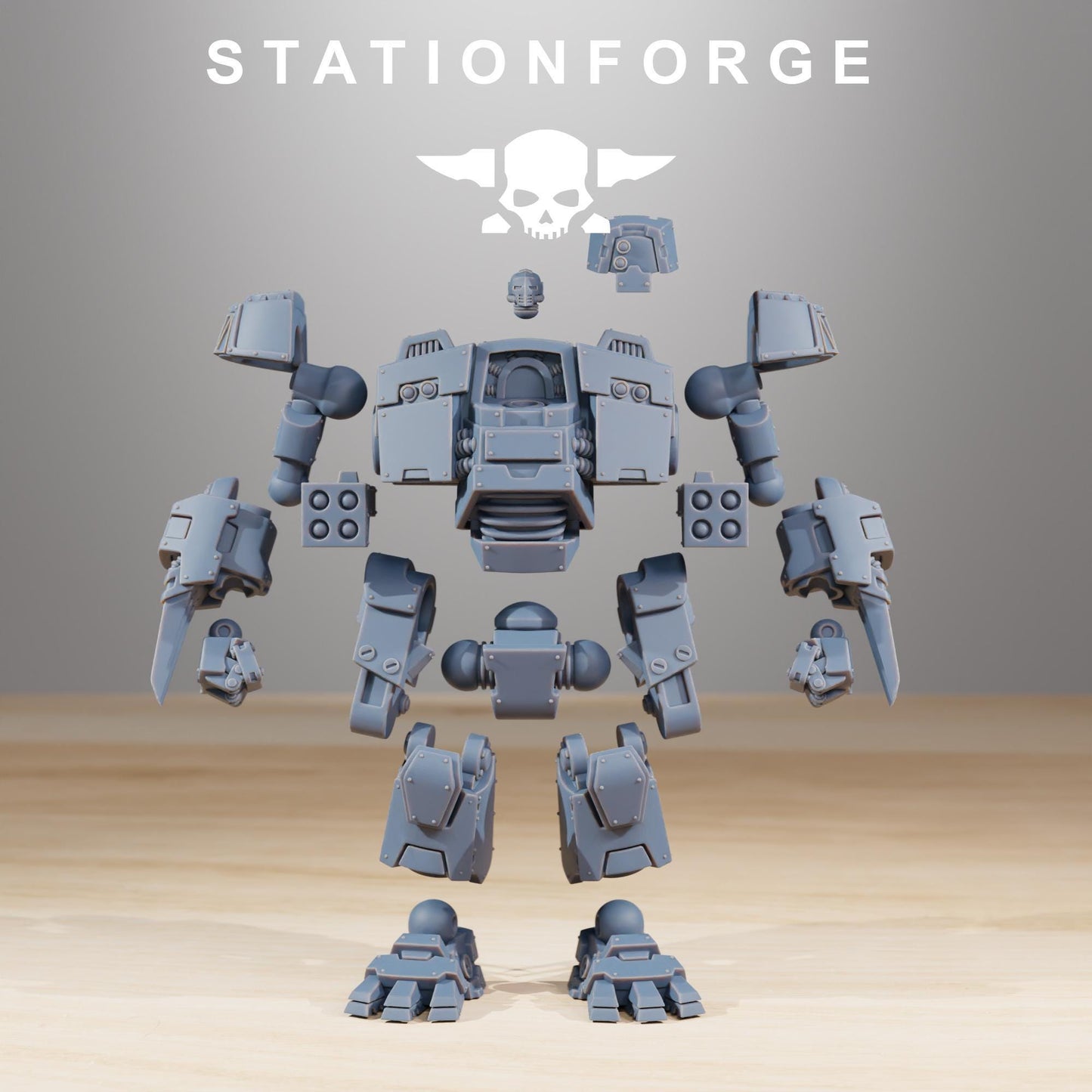 Socratis Dreadstorm - Socratis Marines  - Futuristic Marine Army, Sci-Fi Space Combat Walker by STATIONFORGE