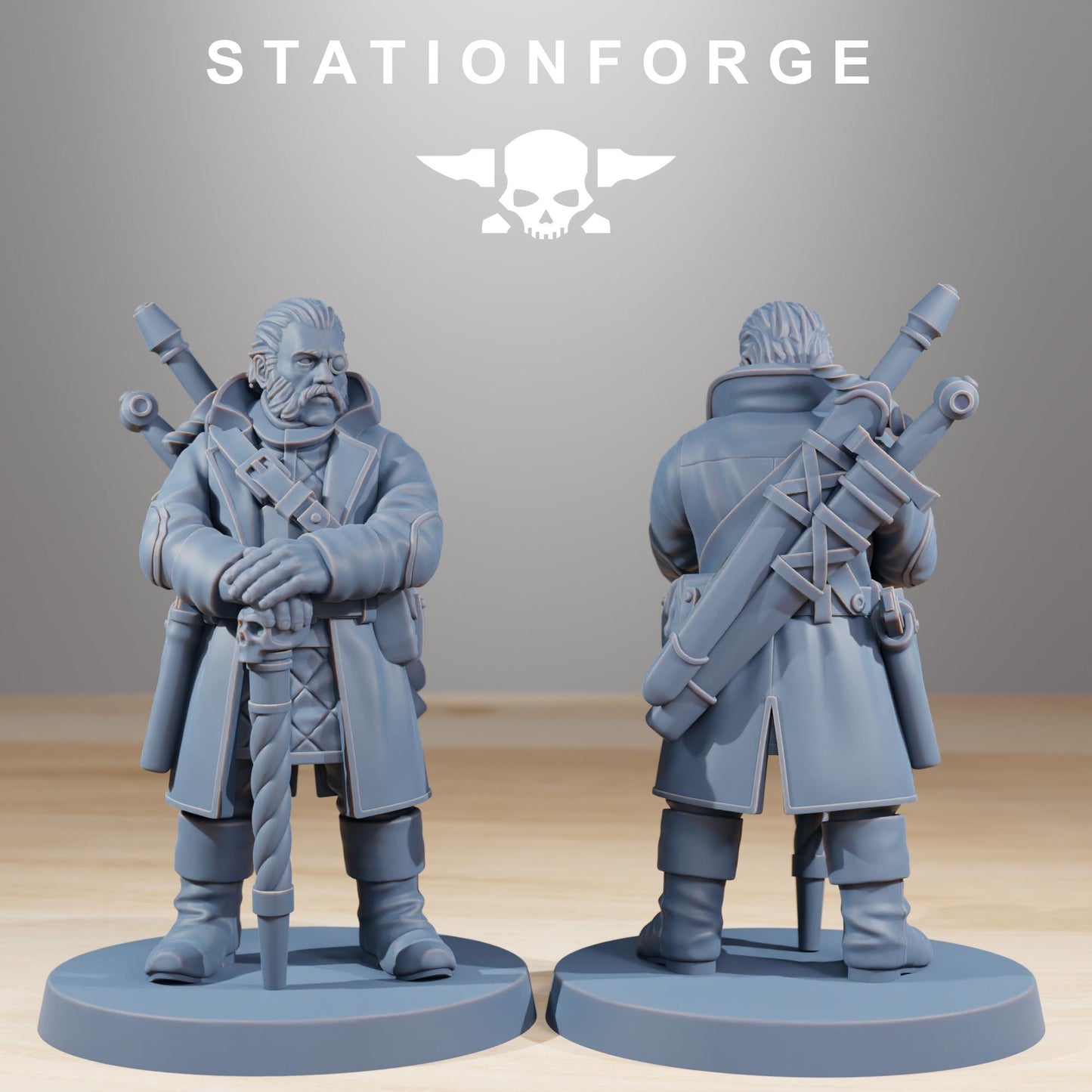 RoyalGuard Gerald Price, Death Korps Proxy, Sci-Fi Wargames Miniatures by STATIONFORGE