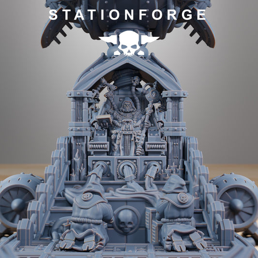 Scavenger Floating Chapel Miniature, Sci-Fi Wargame Terrain by STATIONFORGE