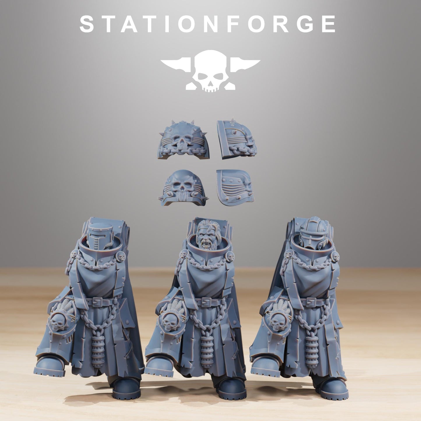 Socratis Grand Master, Modular Sci-Fi Marine warriors by STATIONFORGE, Grimdark Wargames Proxy