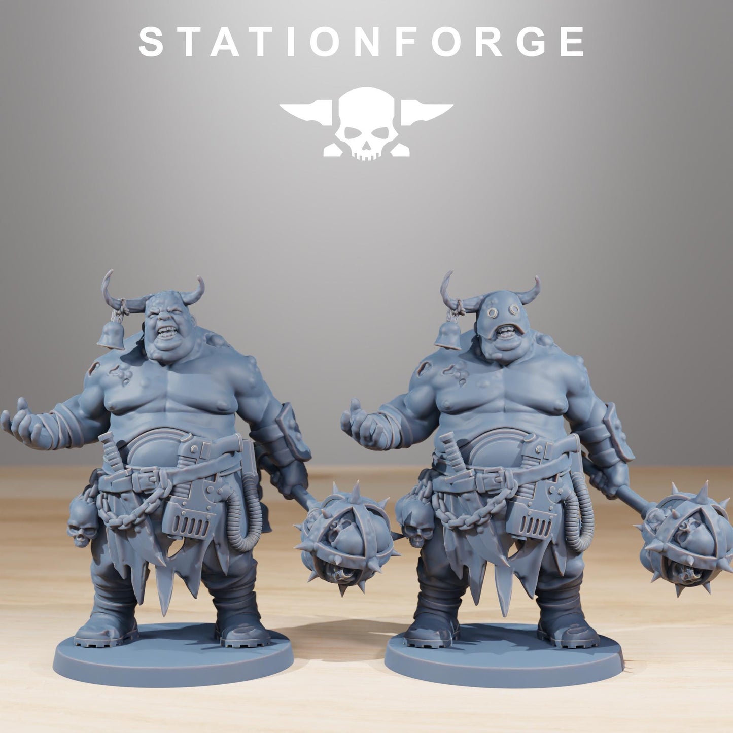 Corrupted Guard Walkers, Chaos Worshipper Sci-Fi Wargames Miniatures by STATIONFORGE, Corrupted Imperial Guard