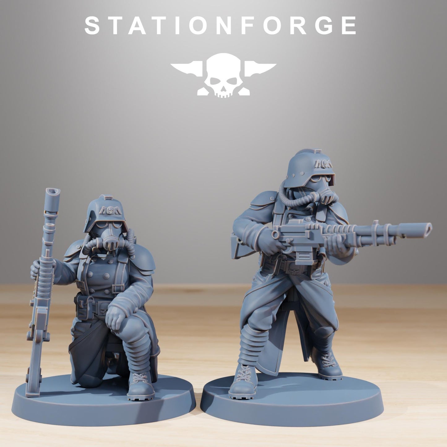 GrimGuard Sisters of War, Death Korps Proxy, Sci-Fi Wargames Miniatures by STATIONFORGE