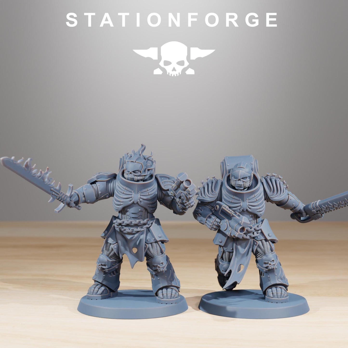 Socratis Doom Reapers, Modular Sci-Fi Marine warriors by STATIONFORGE, Grimdark Wargames Proxy