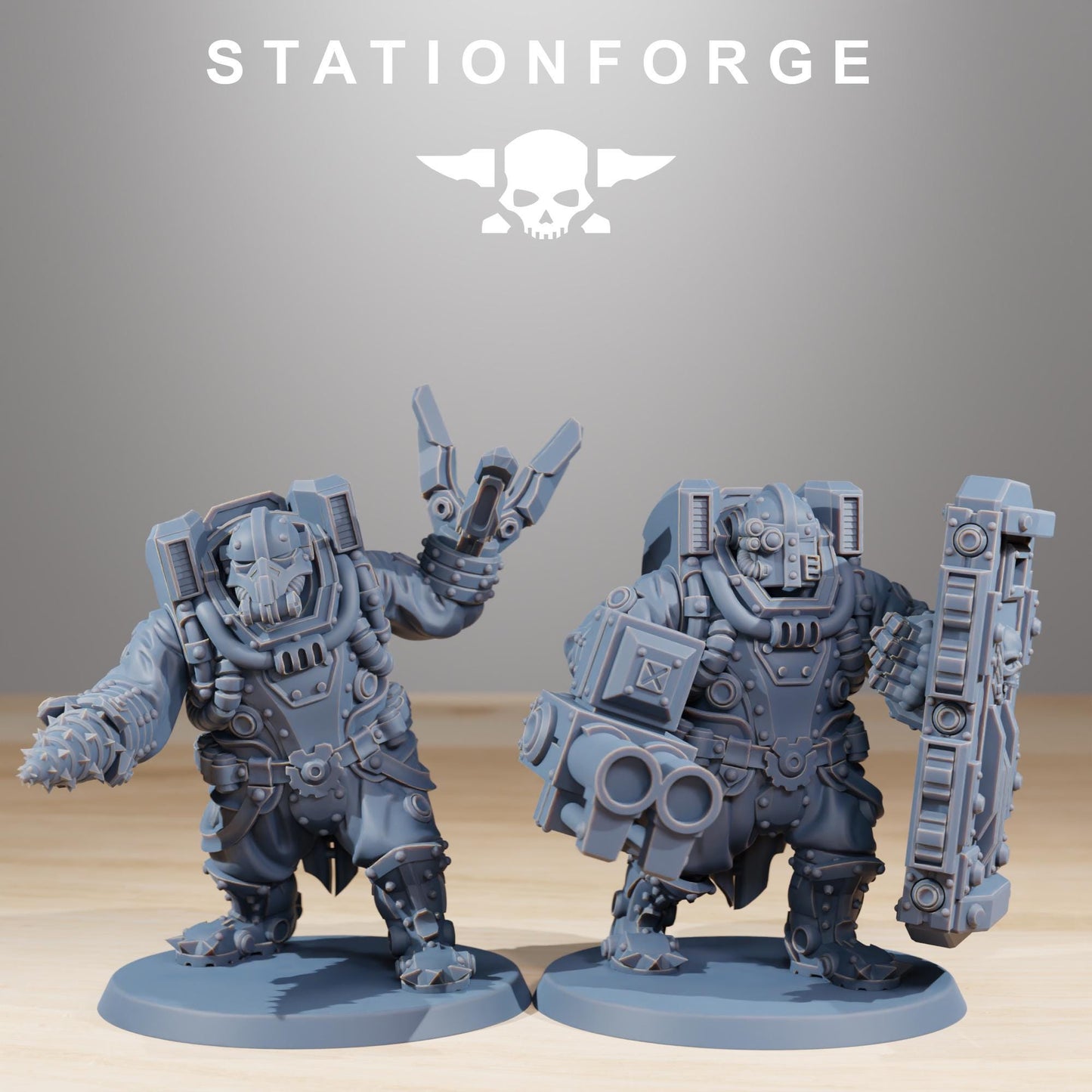 Frontliners Heavy Support, Imperial Guard Proxy, Sci-Fi Wargames Miniatures by STATIONFORGE