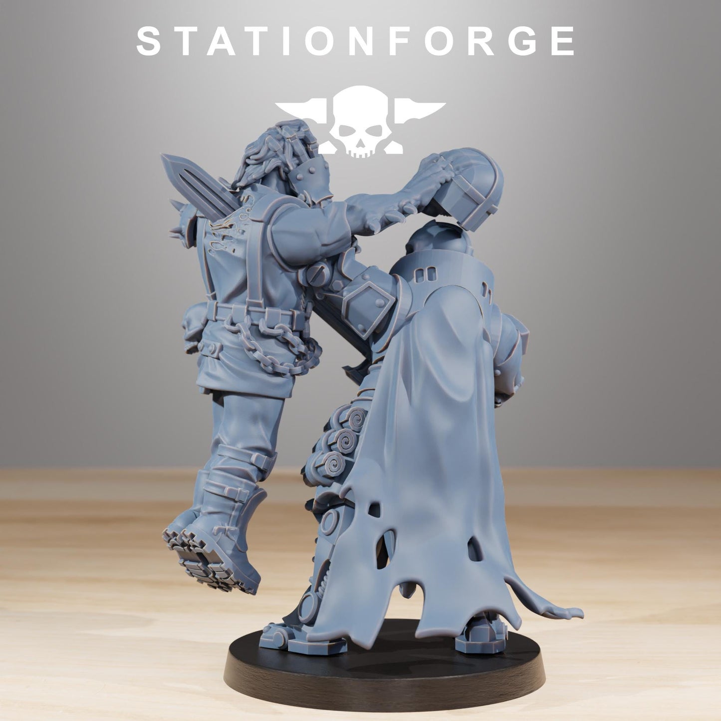 Pythonicus Exterminator, Space Techno-bots, modular Sci-Fi warriors by STATIONFORGE, Sci-Fi Wargames Cyber-themed Grimdark miniatures