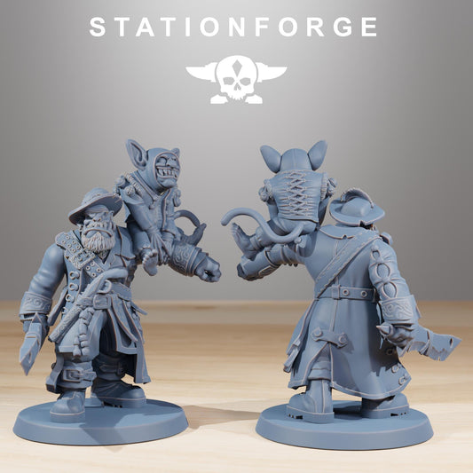 Gobs Pirates, Space-Faring Orkish Menace Sculpted by STATIONFORGE, Grimdark Compatible, Sci-Fi Wargame Scale