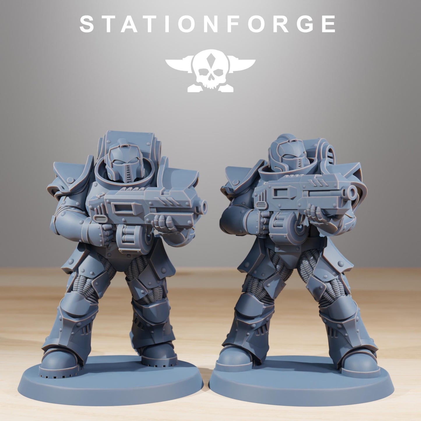Socratis Legion Infantry, Modular Sci-Fi Marine warriors by STATIONFORGE, Grimdark Wargames Proxy