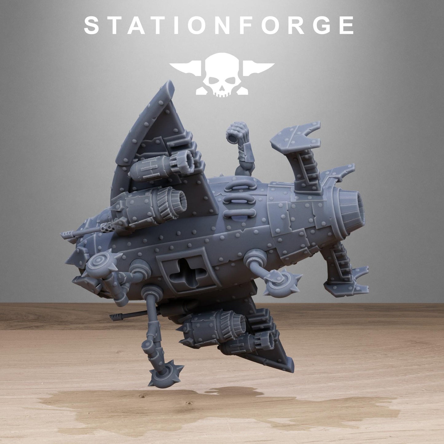 Orkaz Gobs Planes, Space-Faring Orkish Menace Sculpted by STATIONFORGE, Grimdark Compatible, Scaled for Miniature Wargames