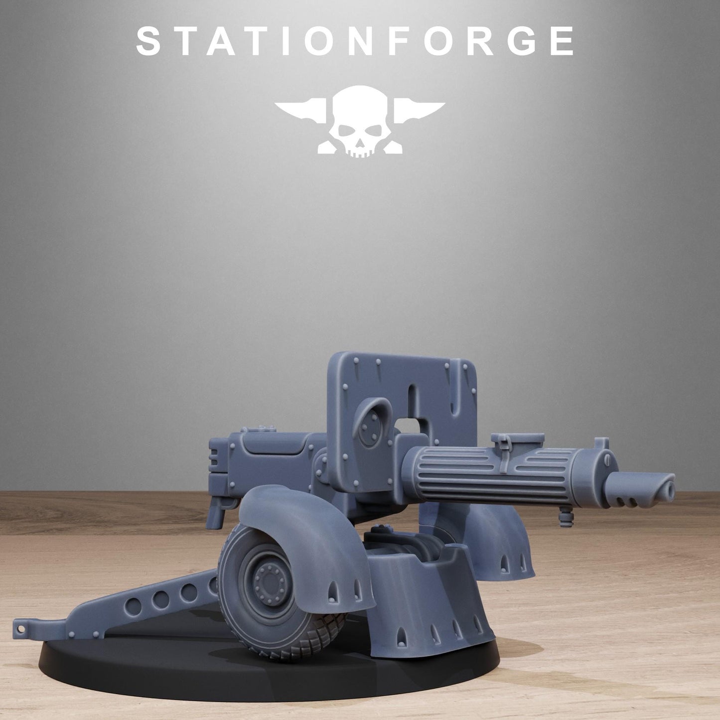 FreeGuard Light Machine Gun, Heavy Weapons Team,  Imperial Guard Miniatures by STATIONFORGE