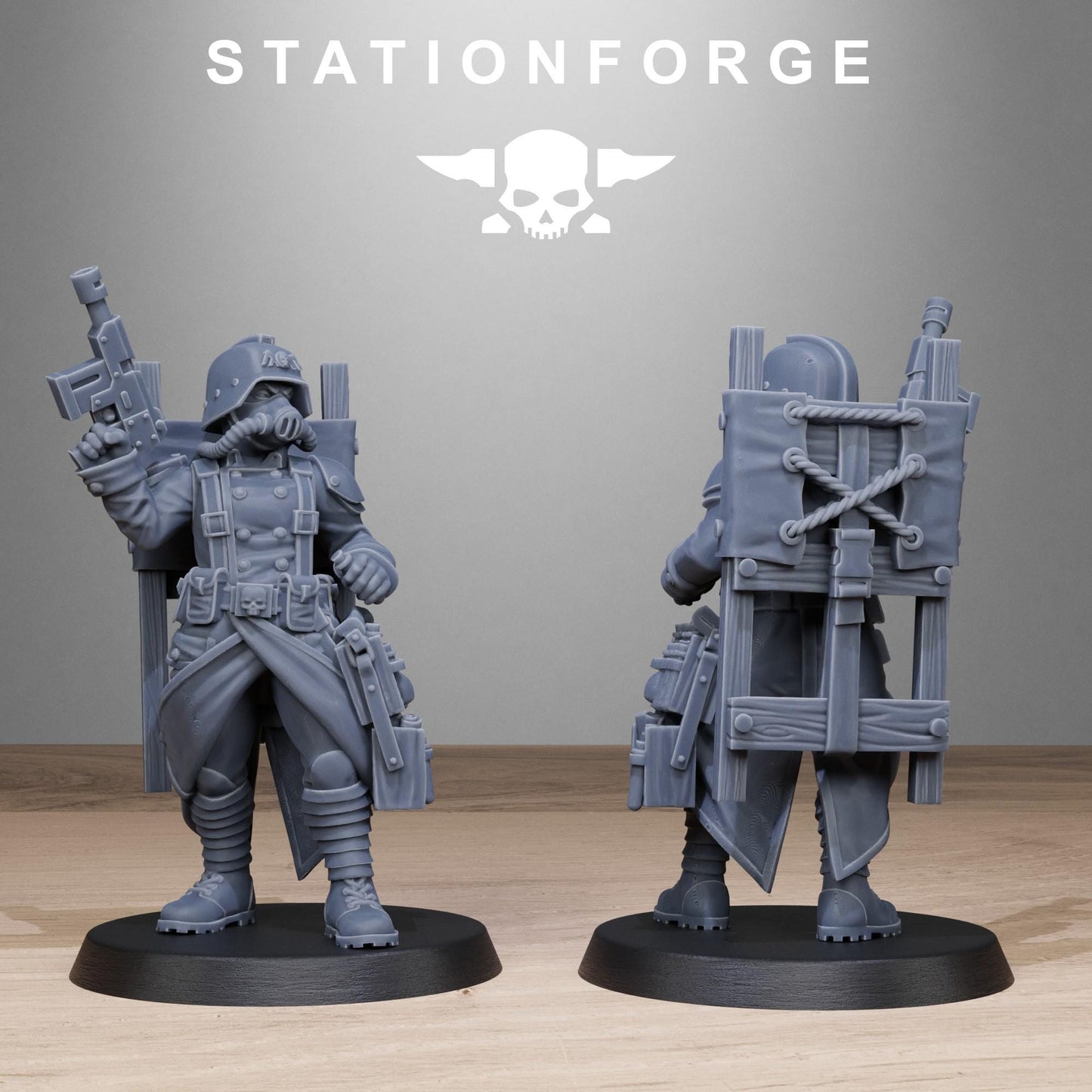 GrimGuard Sisters, Death Korps Proxy, Sci-Fi Wargames Miniatures by STATIONFORGE