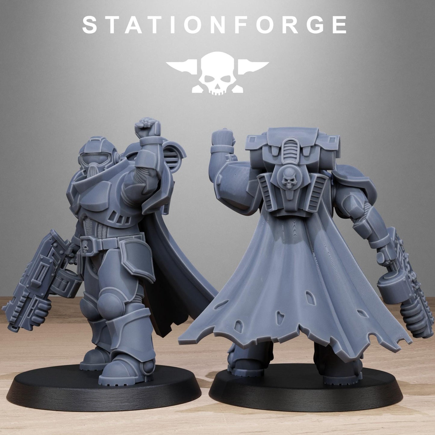 Socratis Brutes, Modular Sci-Fi Marine warriors by STATIONFORGE, Grimdark Wargames Proxy
