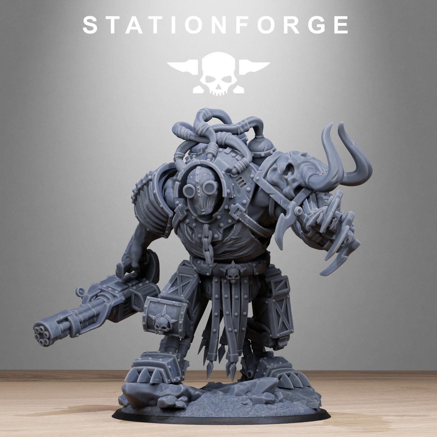 Corrupted Guard Tormentius, Chaos Worshipper Sci-Fi Wargames Miniatures by STATIONFORGE, Corrupted Imperial Guard