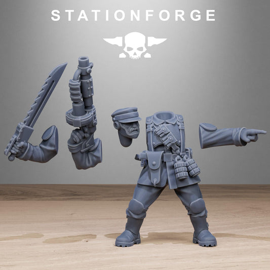 FreeGuard Infantry, Imperial Guard Proxy, Sci-Fi Wargames Miniatures by STATIONFORGE
