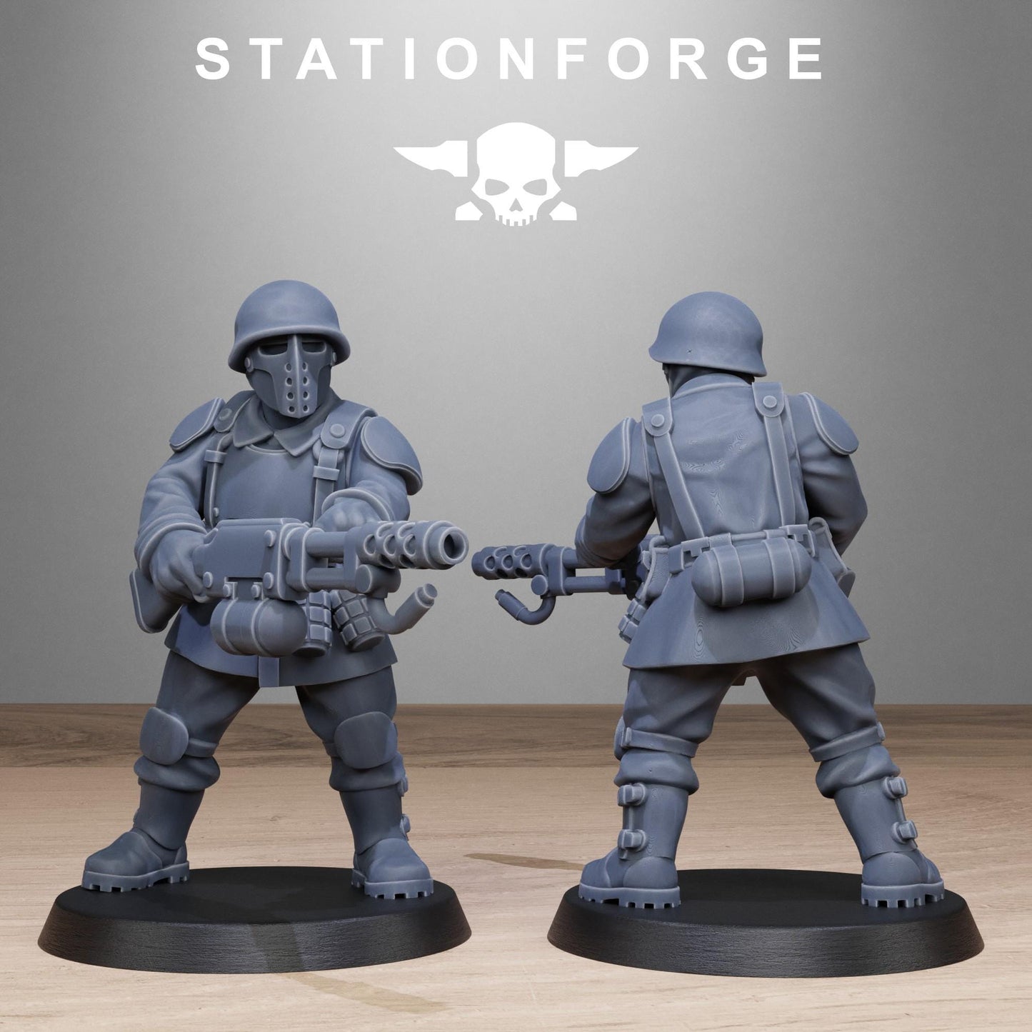 FreeGuard Infantry, Imperial Guard Proxy, Sci-Fi Wargames Miniatures by STATIONFORGE