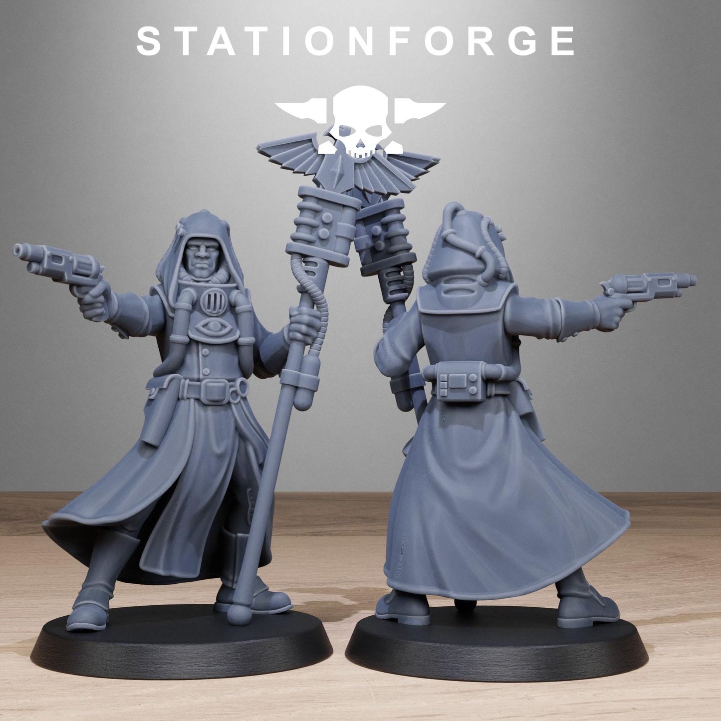 GrimCorp Seers, Imperial Guard Proxy, Sci-Fi Wargames Miniatures by STATIONFORGE