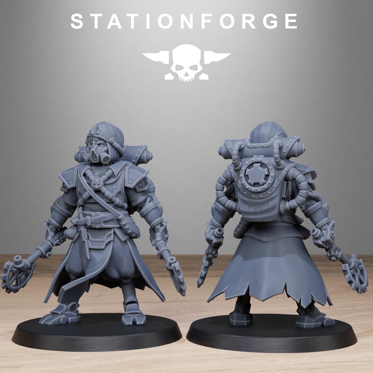 Scavenger Scorchers, Space Techno-bots, modular Sci-Fi warriors by STATIONFORGE, Sci-Fi Wargames Cyber-themed Grimdark miniatures