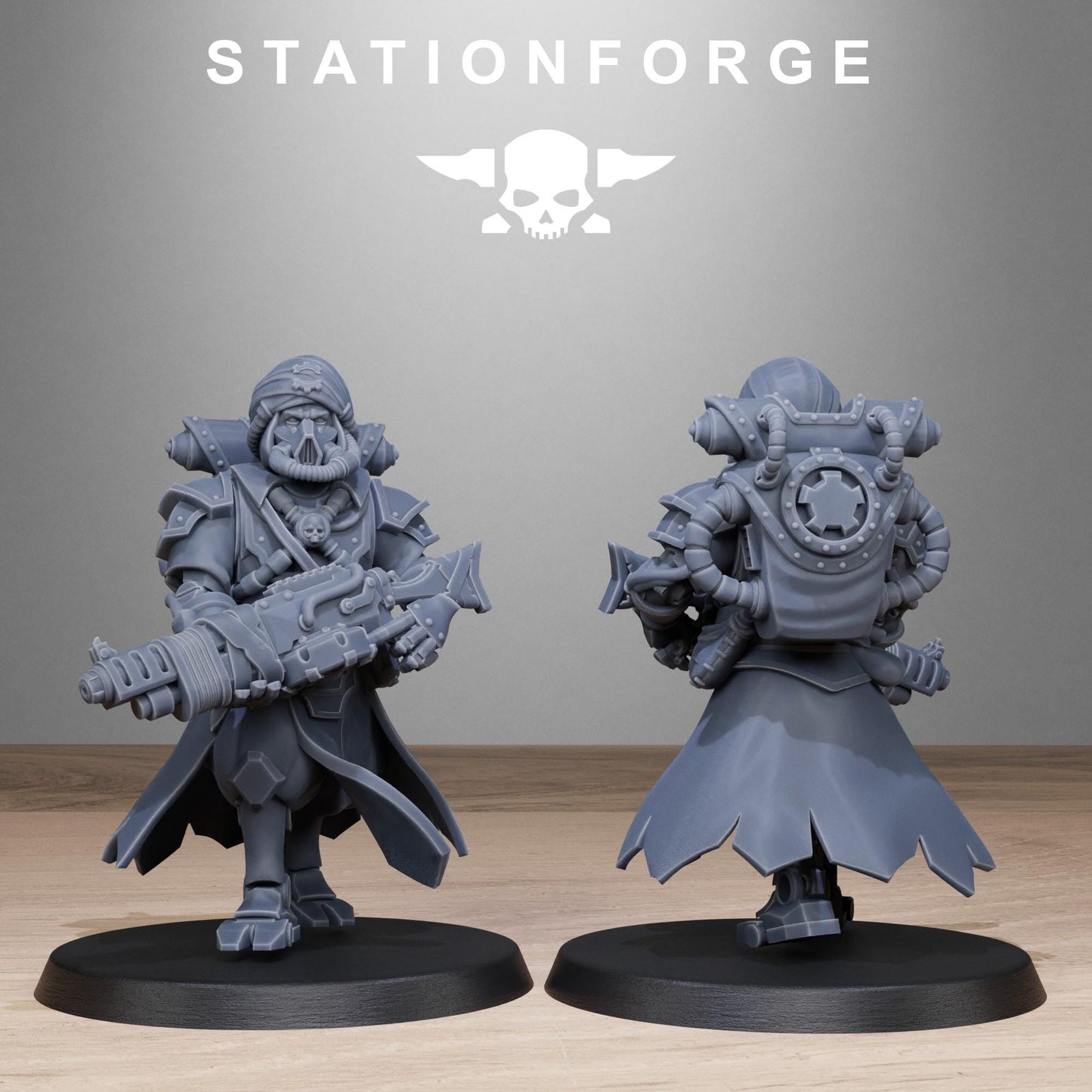 Scavenger Scorchers, Space Techno-bots, modular Sci-Fi warriors by STATIONFORGE, Sci-Fi Wargames Cyber-themed Grimdark miniatures