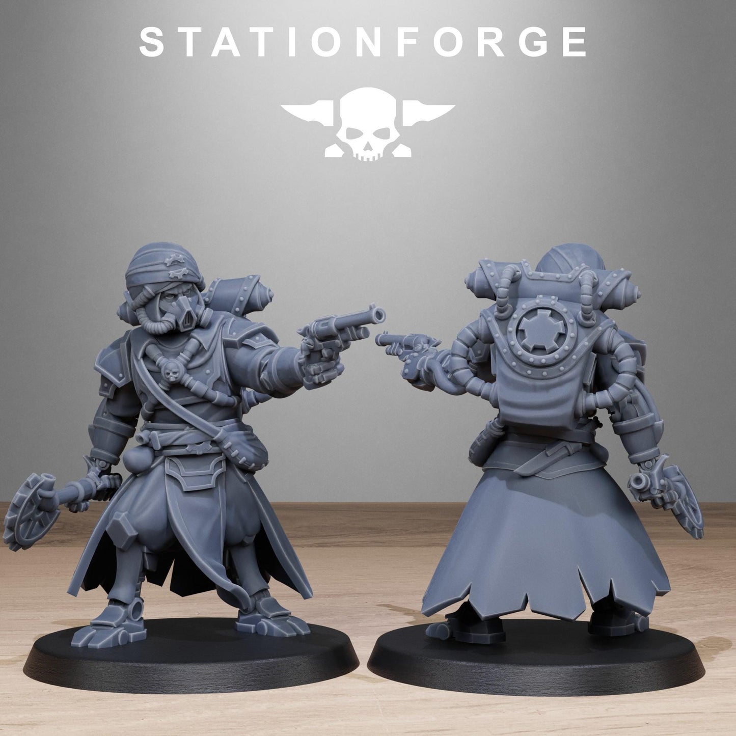 Scavenger Scorchers, Space Techno-bots, modular Sci-Fi warriors by STATIONFORGE, Sci-Fi Wargames Cyber-themed Grimdark miniatures