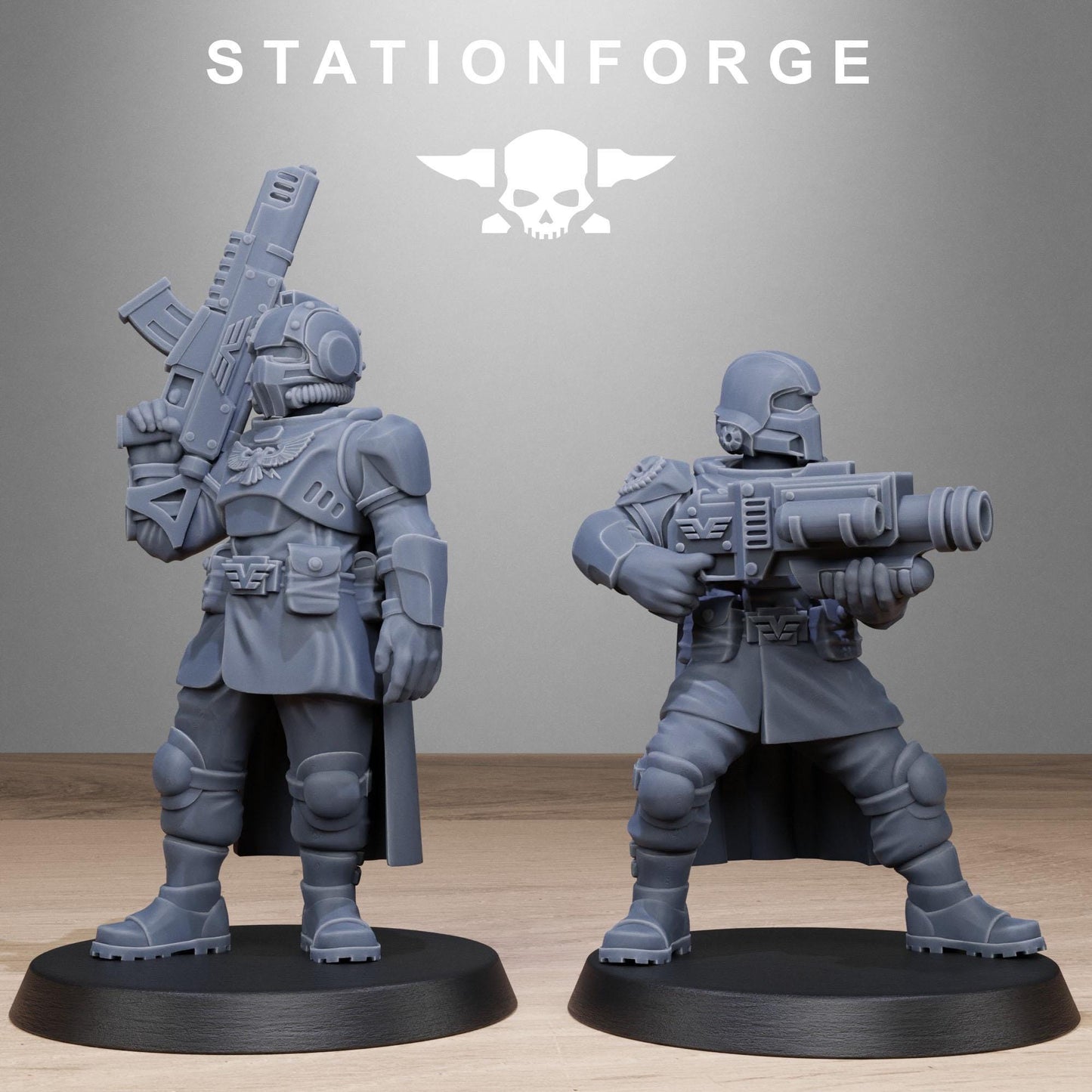 Vaskar Patrol, Death Korps Proxy, Sci-Fi Wargames Miniatures by STATIONFORGE