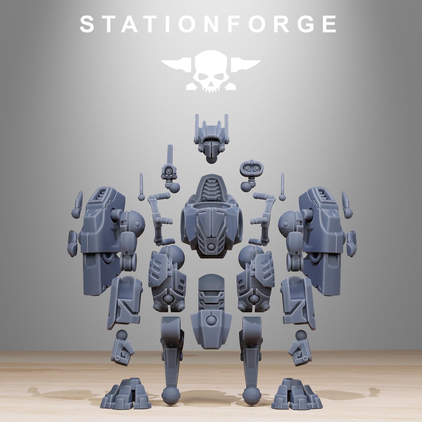 Tarion Elder Mech Mk1, Communitarian Alien Infantry, Sci-Fi Wargames Miniatures by STATIONFORGE