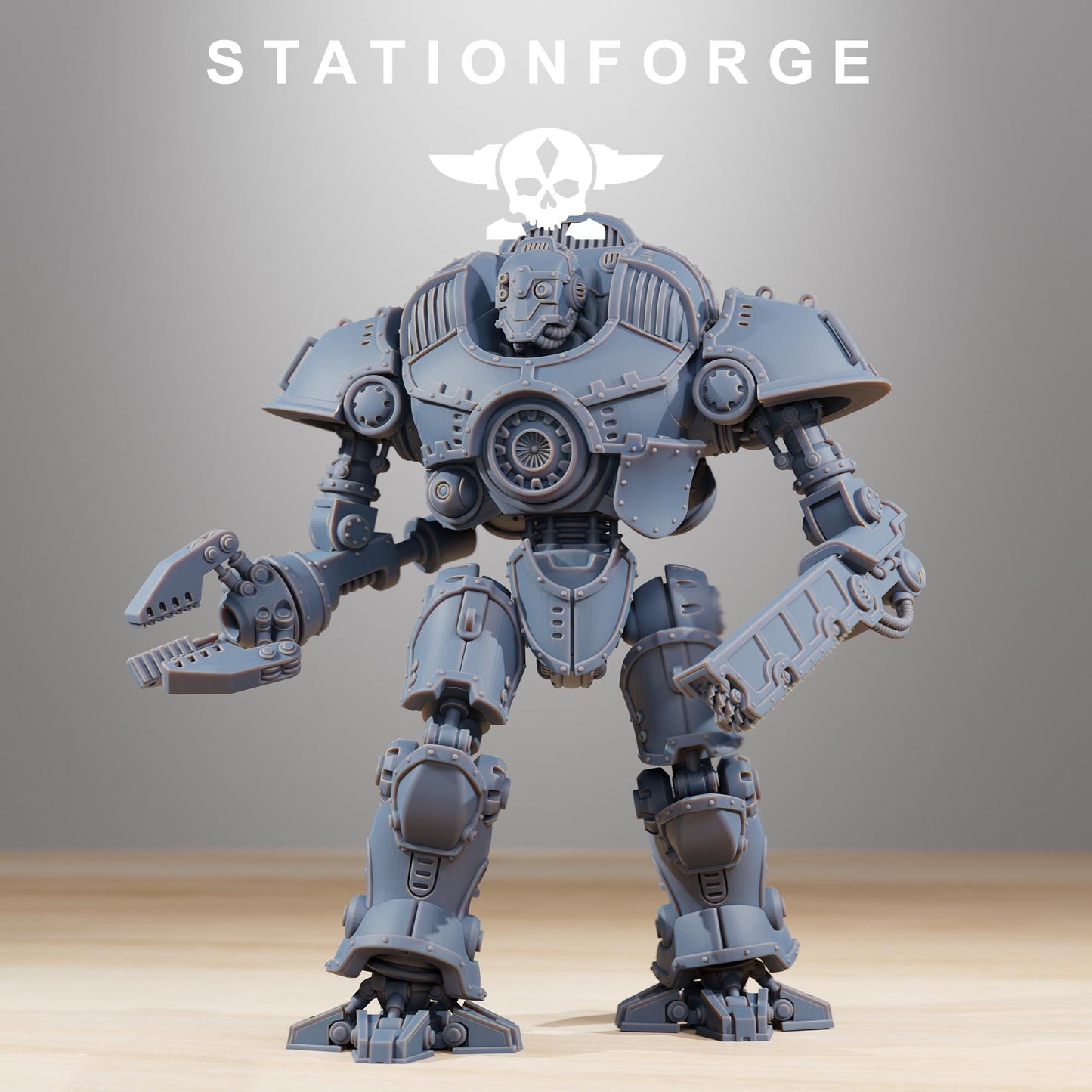 Scavenger Defender Mk2, Modular Sci-Fi Titanic Warbot by STATIONFORGE, Grimdark Wargames Proxy