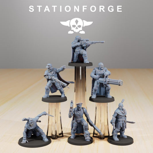 Vaskar Orkaz Hunters, Death Korps Proxy, Sci-Fi Wargames Miniatures by STATIONFORGE