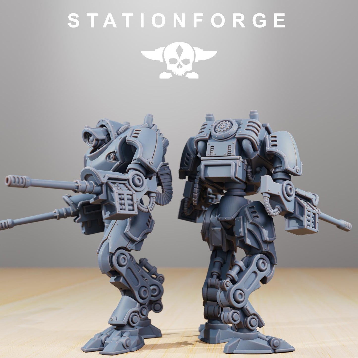 Scavenger Bracers, Modular Sci-Fi Titanic Warbot by STATIONFORGE, Grimdark Wargames Proxy