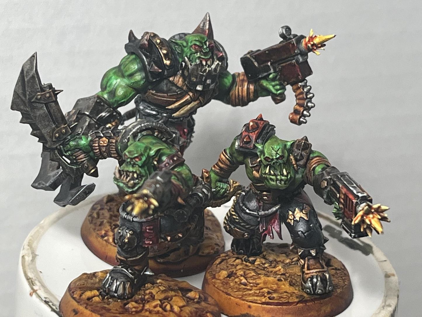 Orkaz Strappaz, Space-Faring Orkish Menace Sculpted by STATIONFORGE, Grimdark Compatible, Sci-Fi Wargame Scale