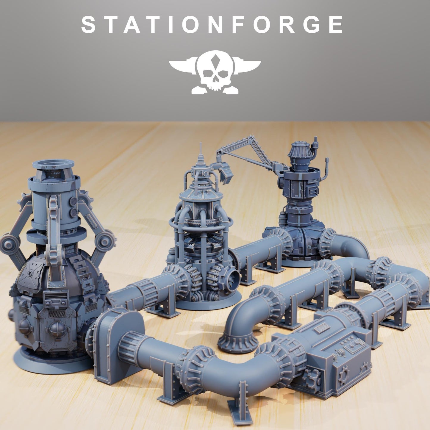 Industrial Terrain by STATIONFORGE,  Trench Warfare Terrain, Perfect for Wargames