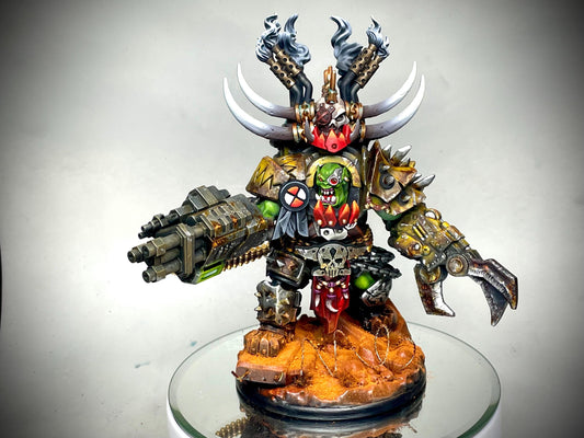 Orkaz Grand Nutta, Space-Faring Orkish Menace Sculpted by STATIONFORGE, Grimdark Compatible, Sci-Fi Wargame Scale