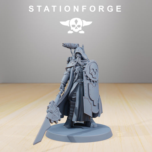 Scavenger Legionnaire, Space Techno-bots, modular Sci-Fi warriors by STATIONFORGE, Sci-Fi Wargames Cyber-themed Grimdark miniatures