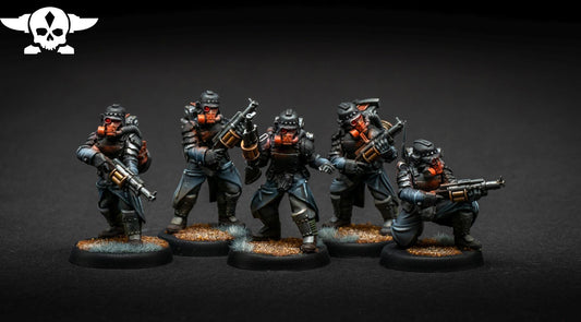 GrimGuard - Tinkers, Death Korps Proxy, Sci-Fi Wargames Miniatures by STATIONFORGE