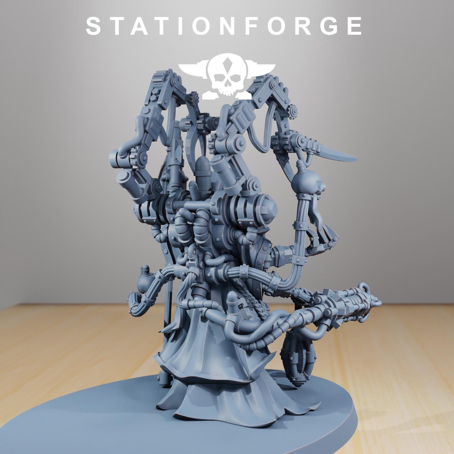 Scavenger Seeker, Space Techno-bots, modular Sci-Fi warriors by STATIONFORGE, Sci-Fi Wargames Cyber-themed Grimdark miniatures