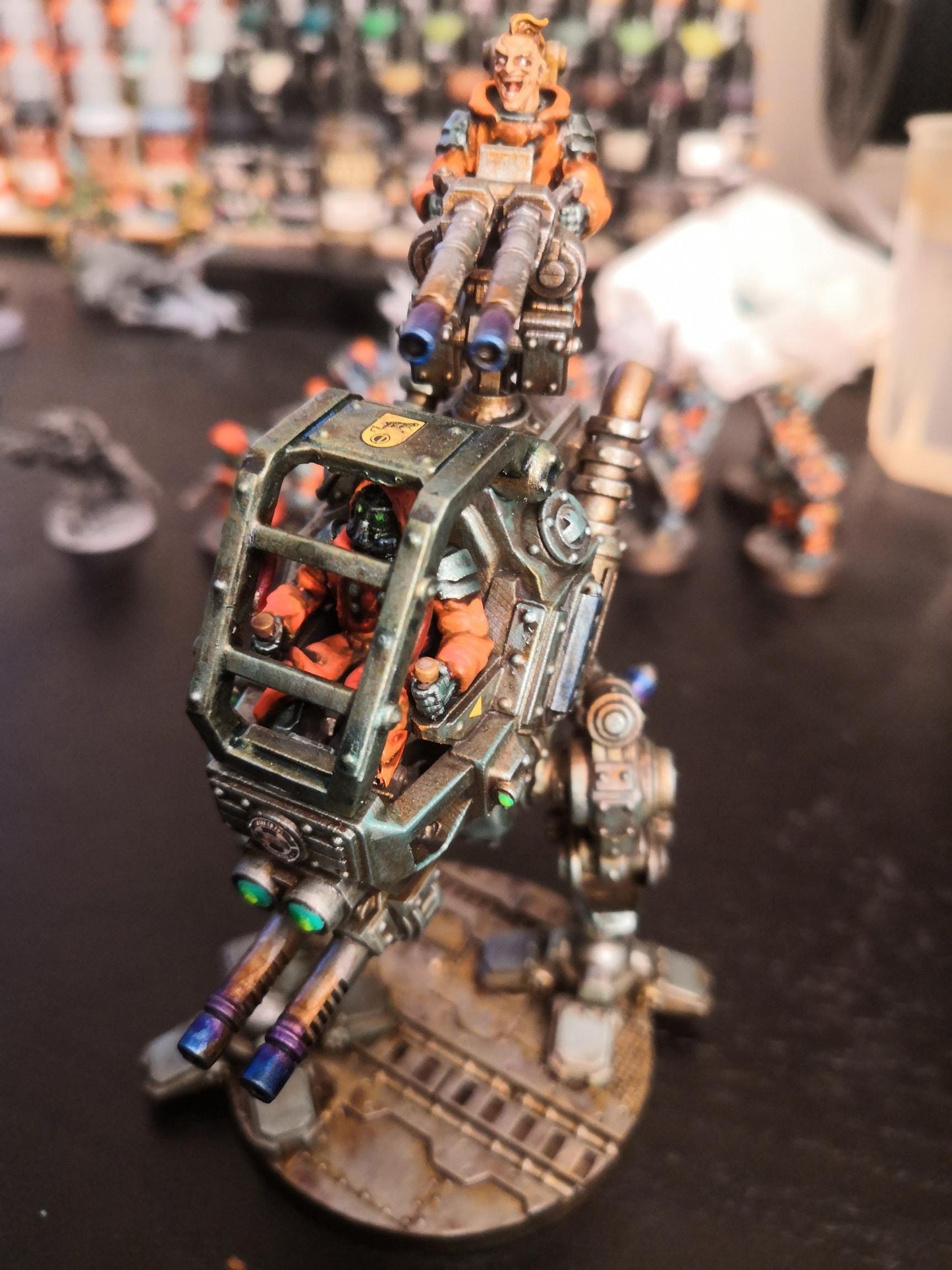 Scavenger Scout Walker, Space Techno-bots, modular Sci-Fi warriors by STATIONFORGE, Sci-Fi Wargames Cyber-themed Grimdark miniatures